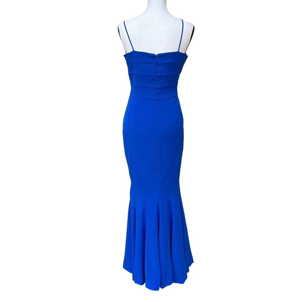 FRASCARA Wedding Spaghetti Straps Royal Blue Lined Maxi Dress Size 12 - Picture 5 of 16